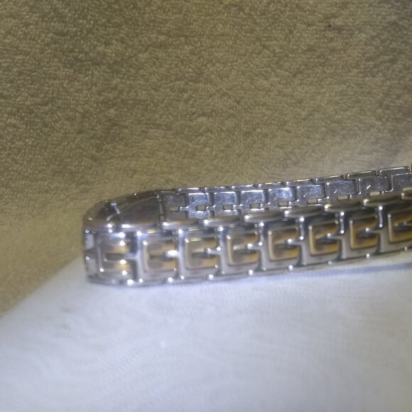 Seiko Quartz Dress Watch Women 1N00-0DN0 White Silver Gold Bracelet New Bat Nic main image 7